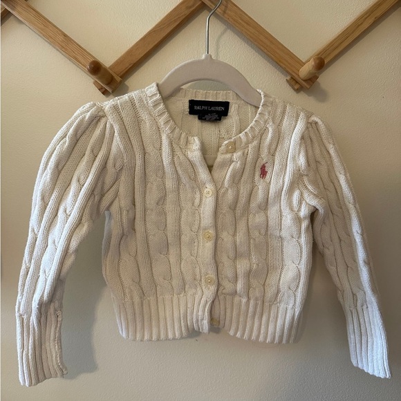 Ralph Lauren Baby Girl Knit Cardigan Sweater - Picture 1 of 2
